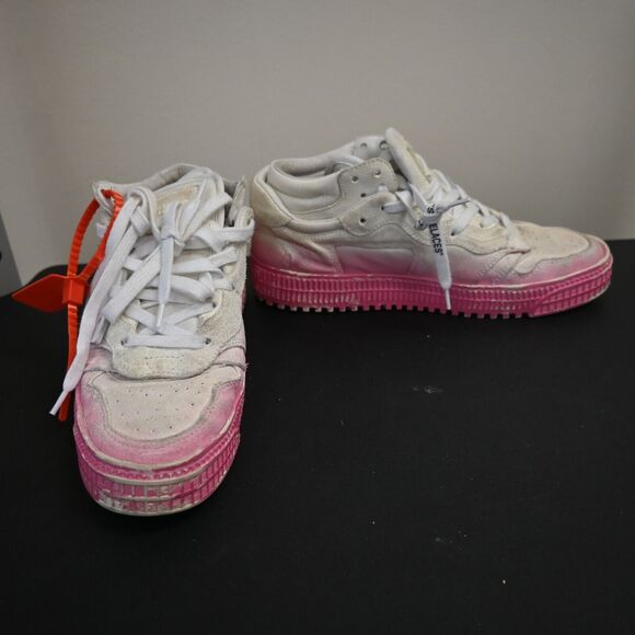 OFF-WHITE 3.0 Trainers Pink Ombre Chunky Sneakers Size 38 - Picture 14 of 14